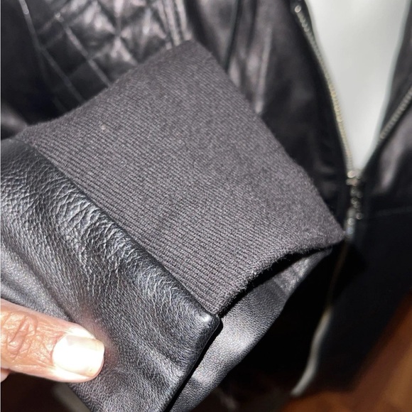 **LAST CHANCE** MICHAEL Michael Kors Black Leather Jacket women plus size 3X - Picture 9 of 12